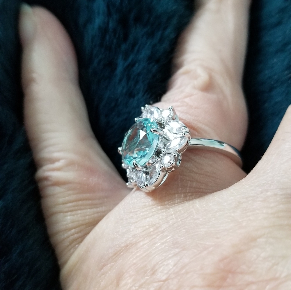 AQUAMARINE RING - Picture 7 of 8